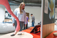 Flamingo-Turbinenvergleich in der Ausstellung Bioinspiration in der DASA