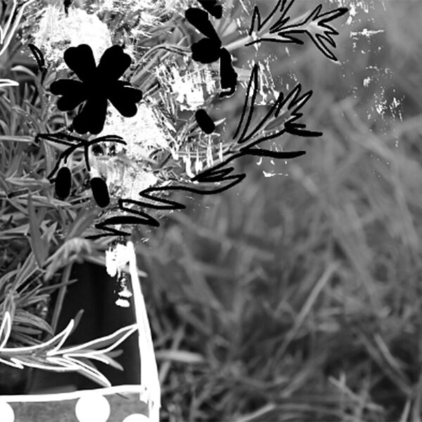 Foto eines Blumenarrangements in der DASA-Ausstellung "Pia sagt Lebwohl"