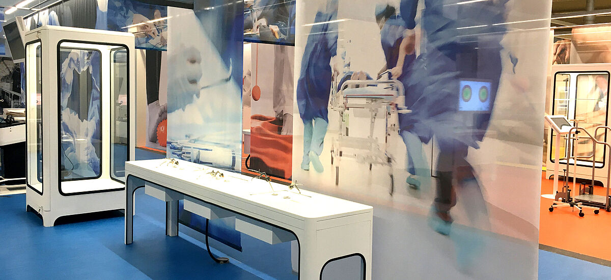 Einblick in den Bereich Operieren der Ausstellung Heilen und Pflegen