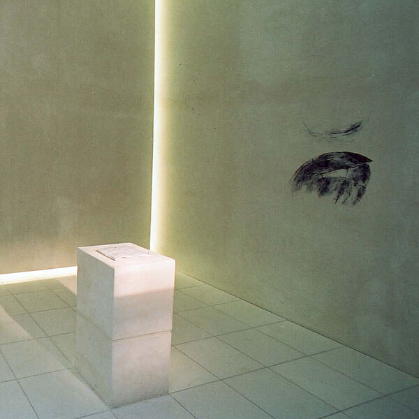 Ein Ausstellungraum in der DASA, mit dem Titel Elementarraum "Geistige Kompetenz"  Kalk