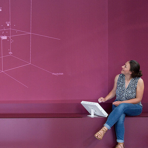 Voting Station in der DASA-Ausstellung "Neue Arbeitswelten"