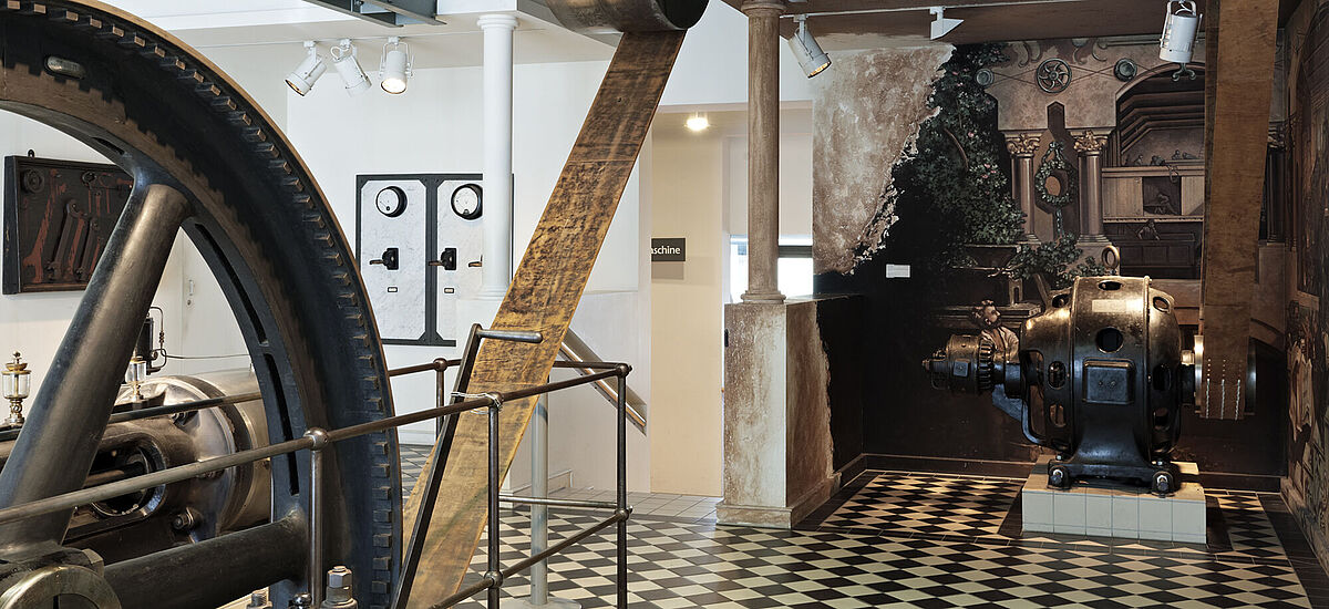 Dampfmaschine in der DASA Ausstellung "Im Takt der Maschine"