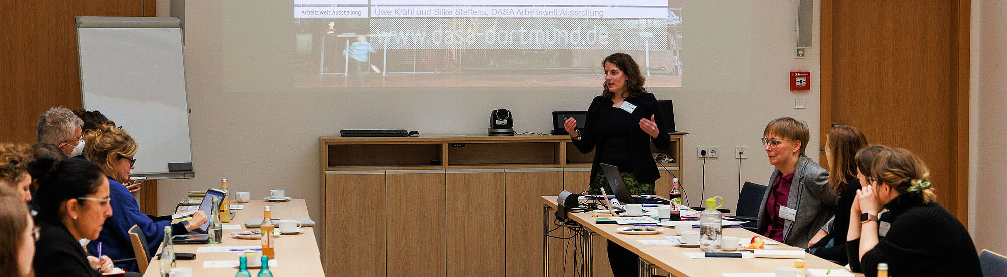 Seminar- und Vortragssituation des Netzwerks Besucherforschung im Bergbaumuseum in Bochum