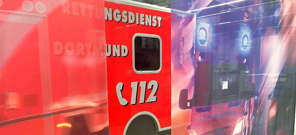 Einblick in die DASA Ausstellung Heilen und Pflegen mit Rettungswagen